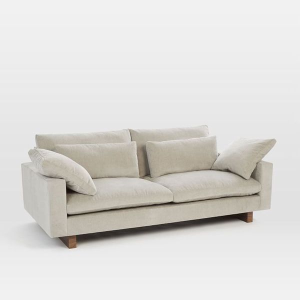 West Elm Harmony Down-Filled Sofa Modern Couch Extra Deep ...