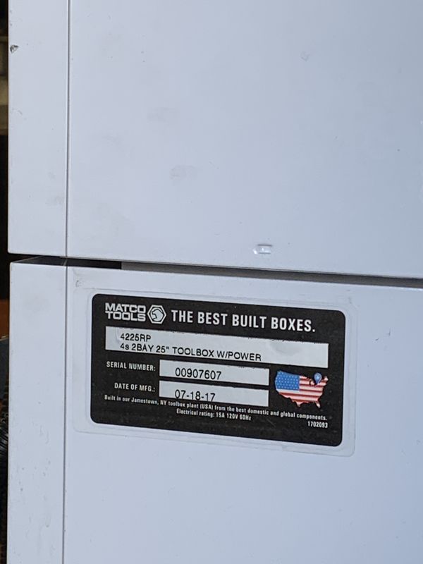 Matco tools 4s white tool box for Sale in Bellevue, WA OfferUp