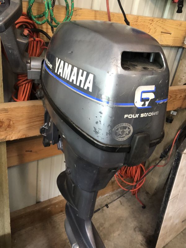 Yamaha 6 horse 4 stroke short shaft outboard kicker trolling motor w