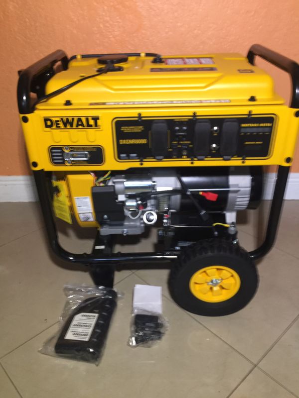 Brand new dewalt generator 8,000 watts DXGNR8000 manual and electric