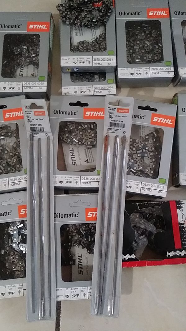 Stihl chainsaw Three different sizes chainsaw chain for Sale in Miami