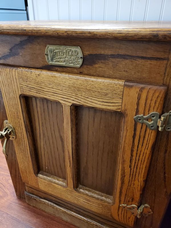 Pair of White Clad Simmons ice box end tables for Sale in ...