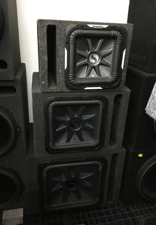 Kicker L7 10” 12” 15” ported box enclosure bass speaker audio sound