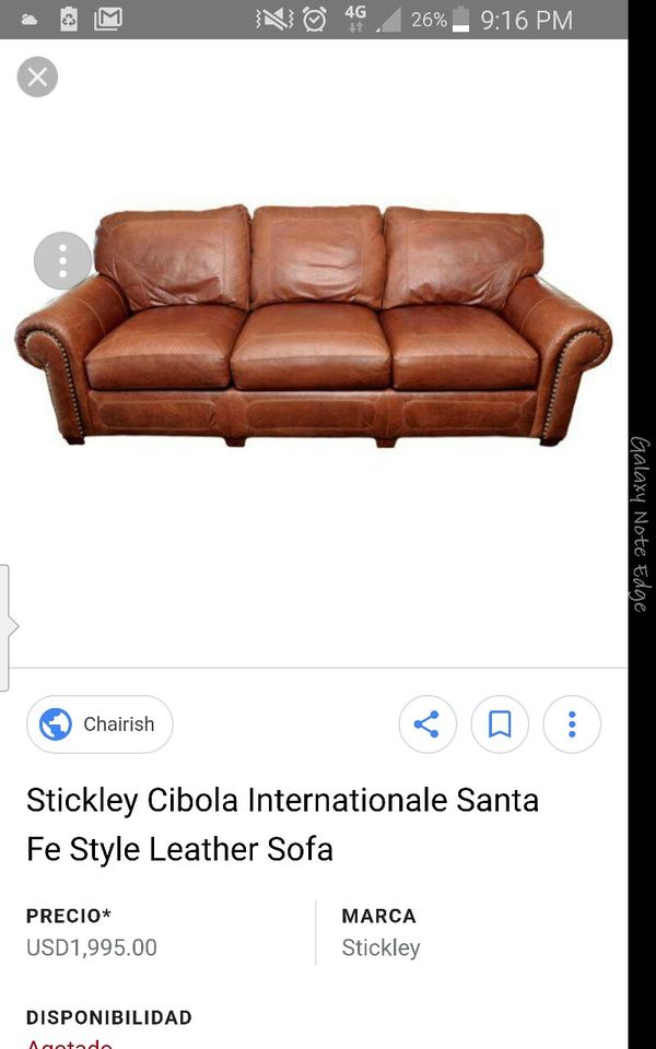 Beautiful Genuine Cibola Leather Sofa Loveseat And Solid Wood Open In The Appcontinue To Mobile Website