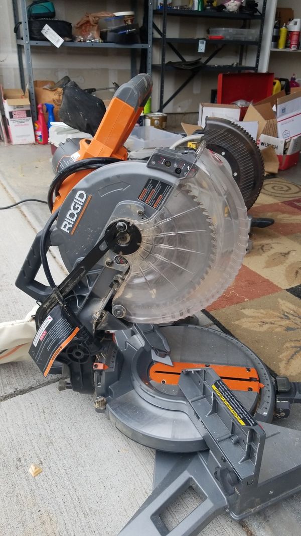 Ridgid 10 inch miter saw dual beveled for Sale in Vancouver, WA OfferUp