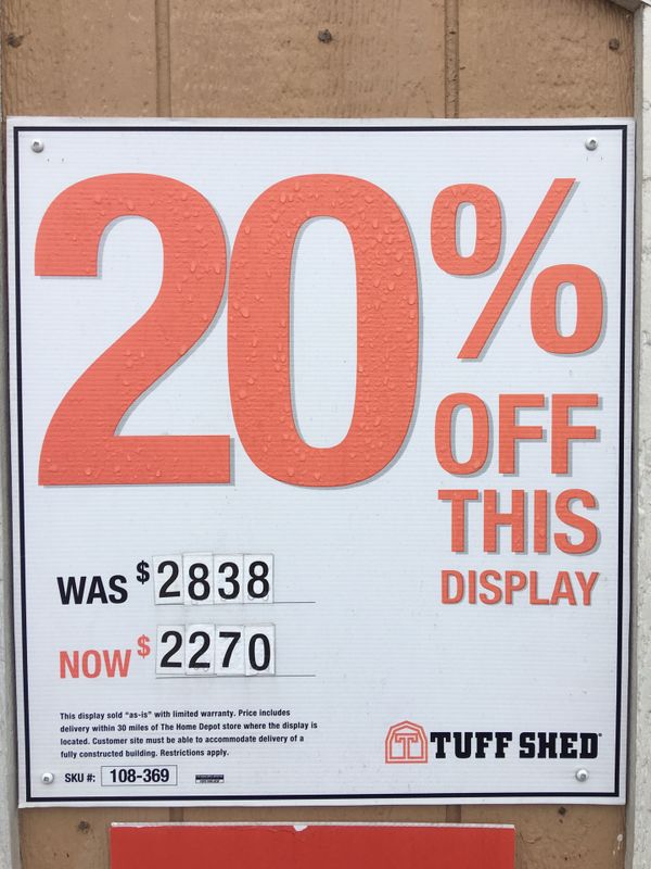 #534 Tuff Shed 8x12 SR600 Display Model for Sale in ...