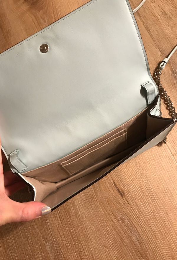 coach mini white bag