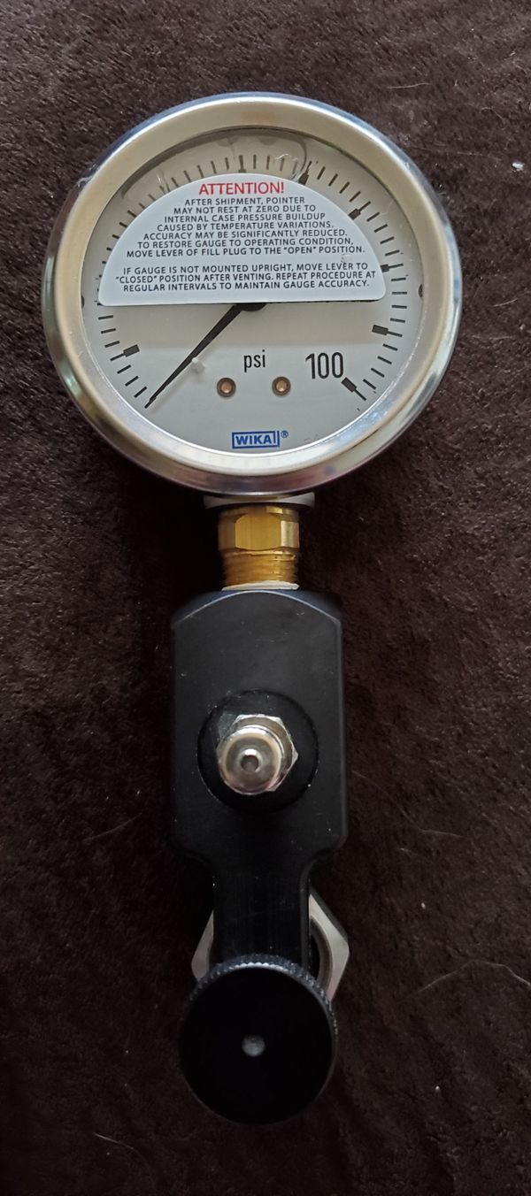 100 PSI SHOCK NITROGEN FILL TOOL W/ NO LOSS AIR CHUCK NITROGEN GAUGE RACE SHOCKS for Sale in