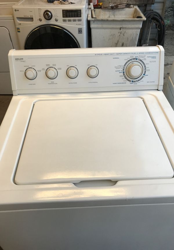 Kirkland heavy duty super capacity plus washer heavy duty super