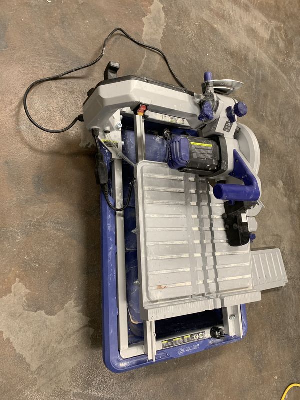 kobalt kws s706 7” wet table top sliding tile saw for Sale in