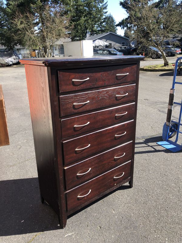 Nice Tall Sturdy 6 Drawer HighBoy Dresser for Sale in Arlington, WA