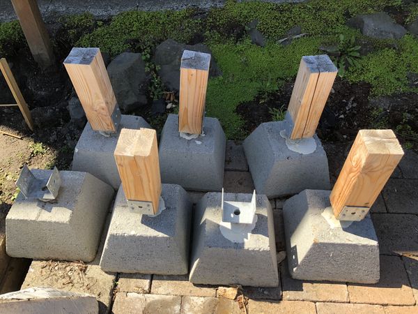 (SOLD)!! Concrete pier blocks with bracket for Sale in Seattle, WA