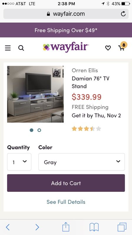 Damian 76 Tv Stand By Orren Ellis For In Houston Tx Offerup 115sold