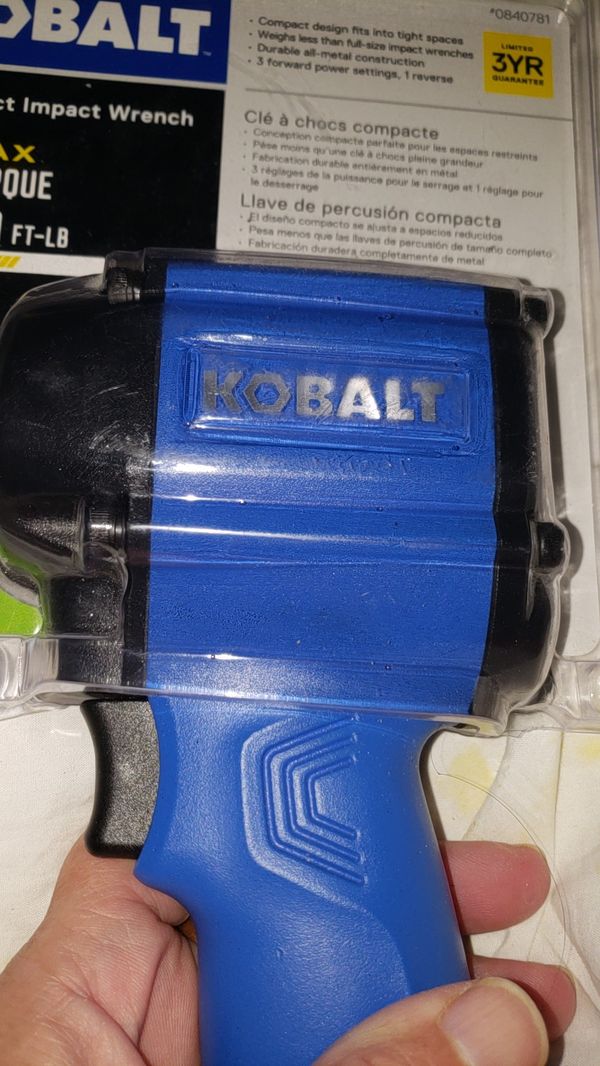 KOBALT SGYAIR185 1/2" Drive Compact Impact Wrench Air Tool 450 FtLbs NEW for Sale in