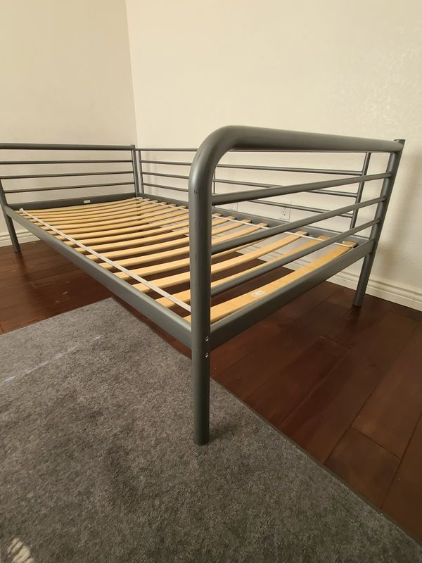 IKEA Twin Bed Frame Metal Daybed, Silver for Sale in Las Vegas, NV OfferUp