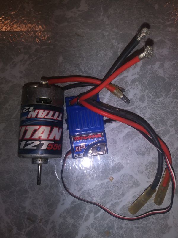 Traxxas XL5 esc and titan 12t 550 motor.. for Sale in ...