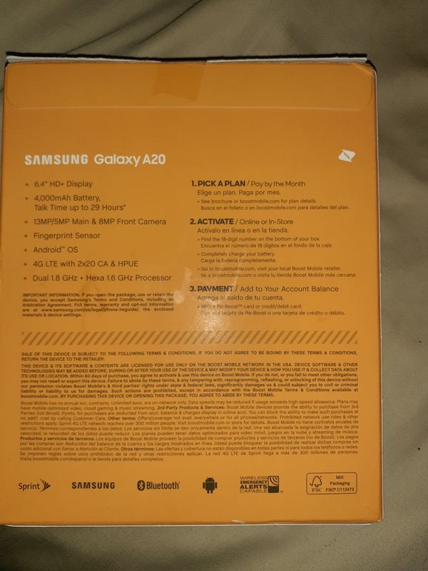 samsung a20 contract