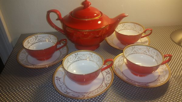 teavana yellow tea set