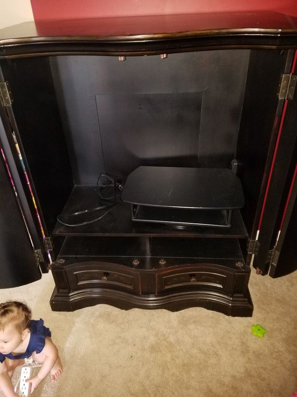 Seven seas by hooker furniture...black tv armoire for Sale in