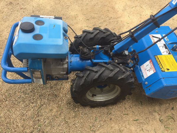 BCS model 715 walk-behind tractor with rear tine tiller attachment. for ...