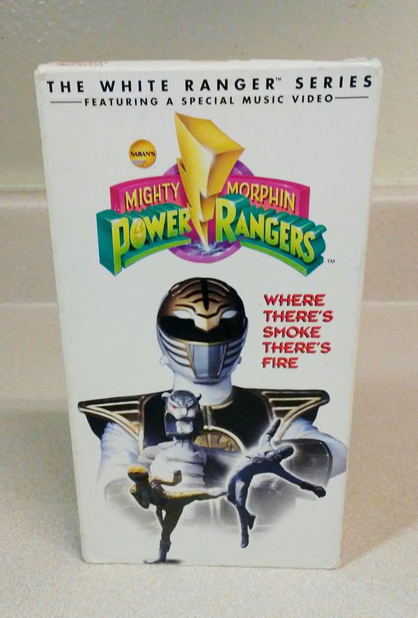 POWER RANGERS ( white ranger ) series VHS TAPE for Sale in San Antonio ...