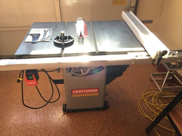 Table Saw w Granite Top. 1 3/4HP, 10” Professional cabinet saw