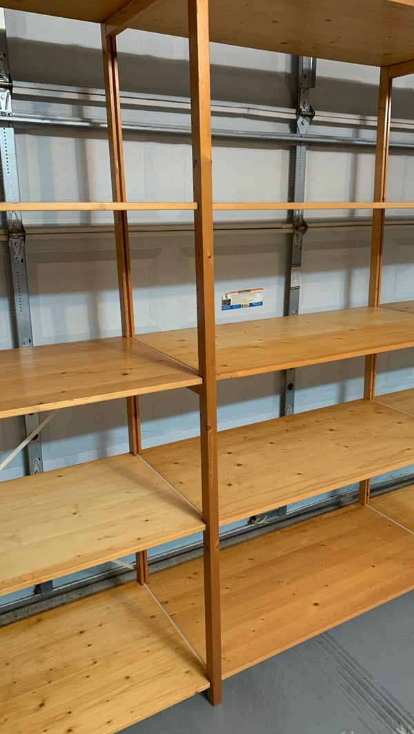 Skandia shelving 23” deep warehouse units 19 shelves 4 uprights for