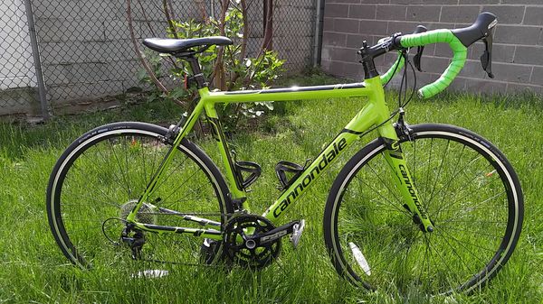 cannondale lime green bike