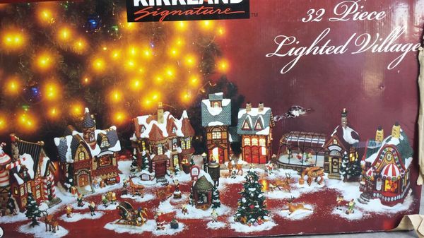 32 piece lighted Christmas village from Costco! for Sale ...