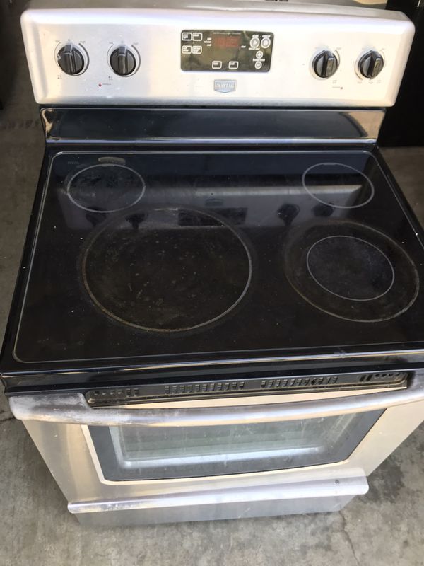 Maytag stainless steel ceramic glass top stove oven range DELIVERY for