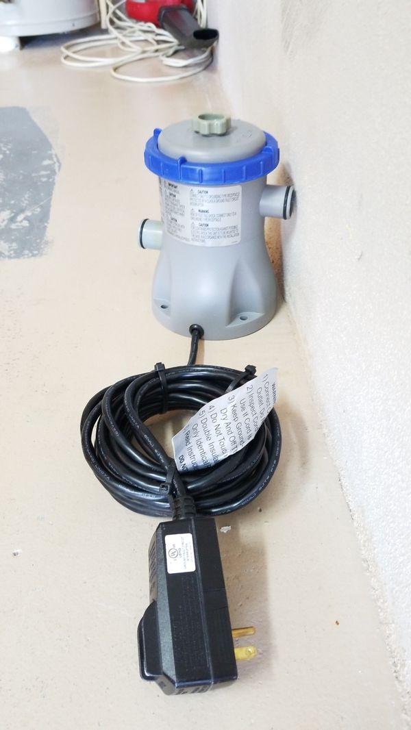 Bestway Filter Pool Pump. Intertek 4007787. 120 volts. Model 58382E