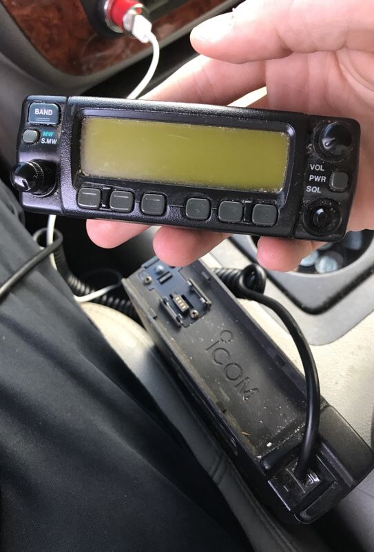 Icom 207 mobile HAM radio with 2 meter 440 antenna for Sale in Belmont ...