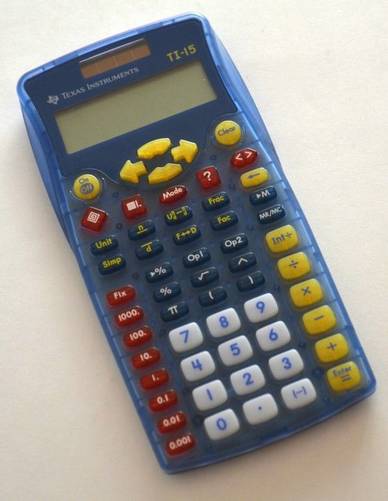 Texas Instruments TI-15 Explorer Scientific Elementary Calculator Up ...