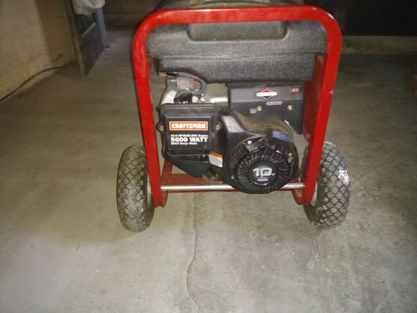 Craftsman Briggs & Stratton Generator, 5600 Watt 10 Hp For Sale In 