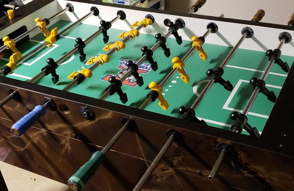 Vintage Tornado Brown Marble Coin Op Foosball Table Black Feet Serial 201833 For Sale In Hollywood Md Offerup