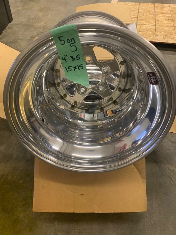 Sellin Weld Racing Alumastar 20 Polished 15x15 Wheels For Sale In Fox Island Wa Offerup 8545