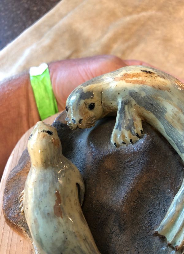 Alaska native art vintage seals ceramic pottery for Sale in Edmonds, WA