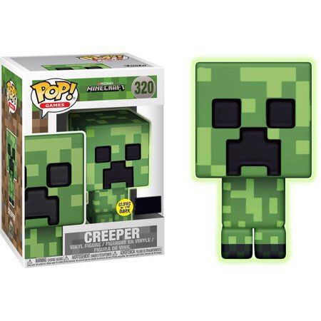 funko pop minecraft creeper glow in the dark