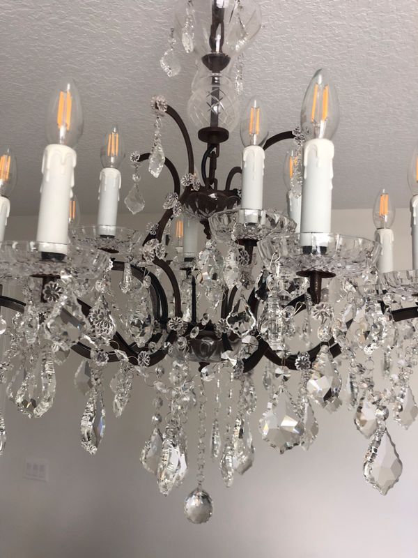 Restoration Hardware chandelier. Rococo Iron 19th century for Sale in