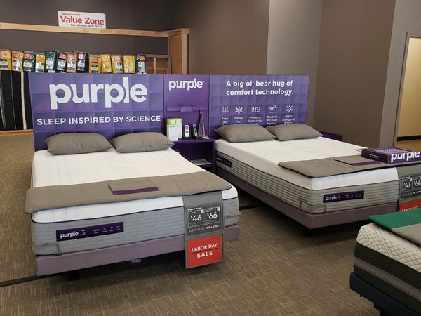 resell purple mattress retailer