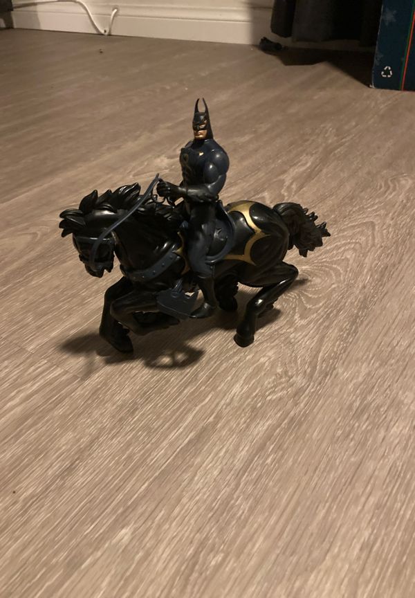 batman on a horse statue