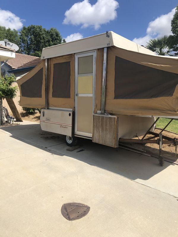 coleman pop up camper trailer