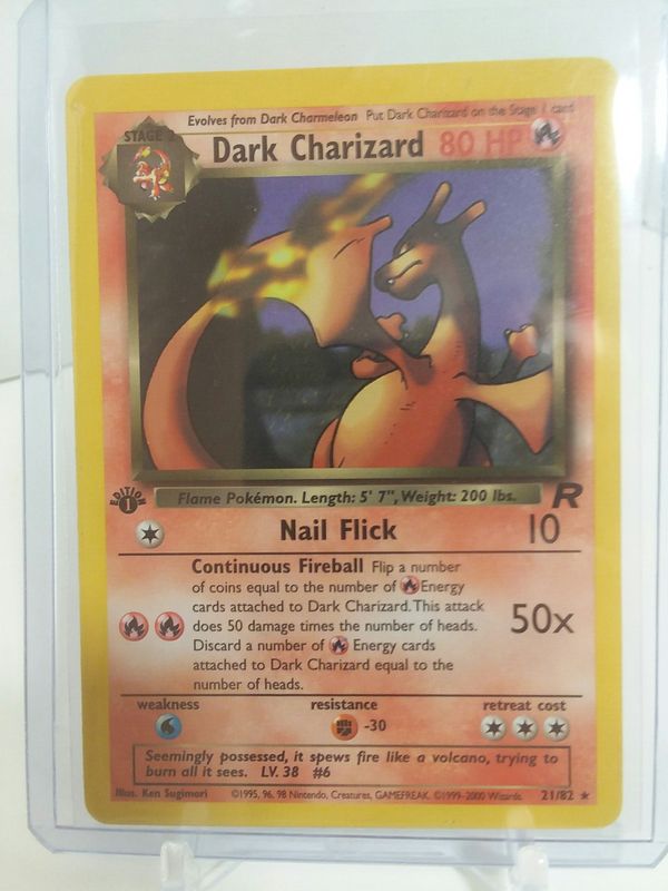 Pokemon Non Holo Dark Charizard 1st Edition Team Rocket NM for Sale in ...