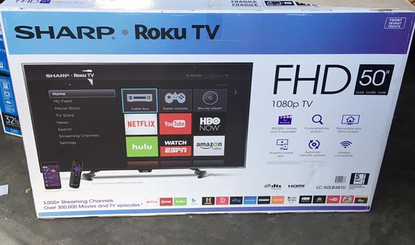 Sharp 50 1080p Hdtv Led Smart Roku Tv Model Lc 50lb481u For Sale In