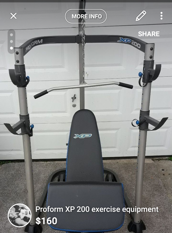 Proform XP200 Olympic Weight Bench/Rack for Sale in Rockledge, FL OfferUp