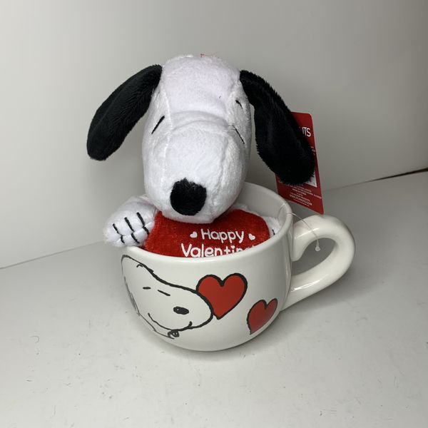 snoopy valentine's day plush