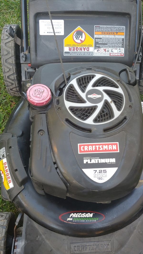Lawn mower craftsman 7 25 platinum for sale in manteca ca offerup