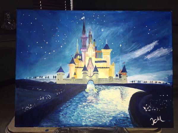 Walt Disney Castle acrylic painting for Sale in Lancaster, CA - OfferUp