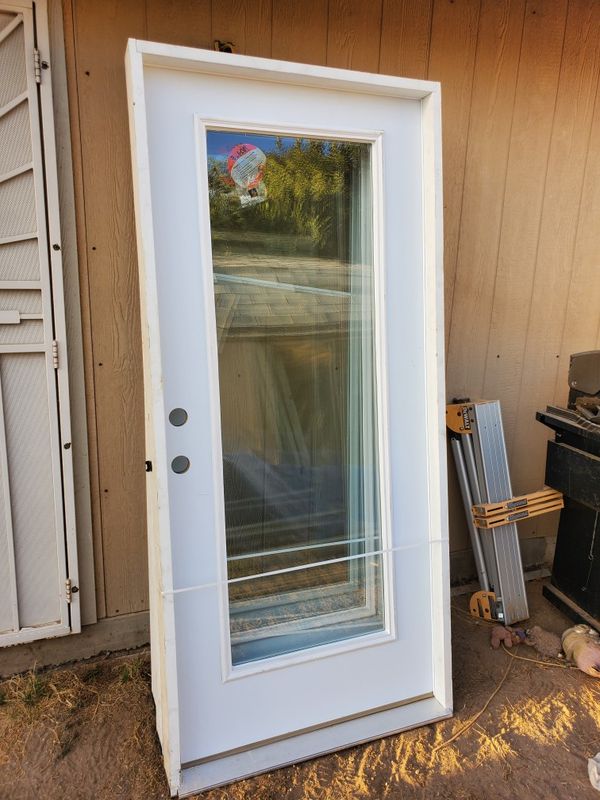 Exterior french doors 36x80 dual glass with frame for Sale Exterior french doors 36x80 dual glass with frame for Sale