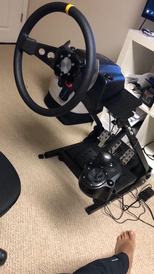 Logitech g29 with custom rim and custom shifter / Stand not included